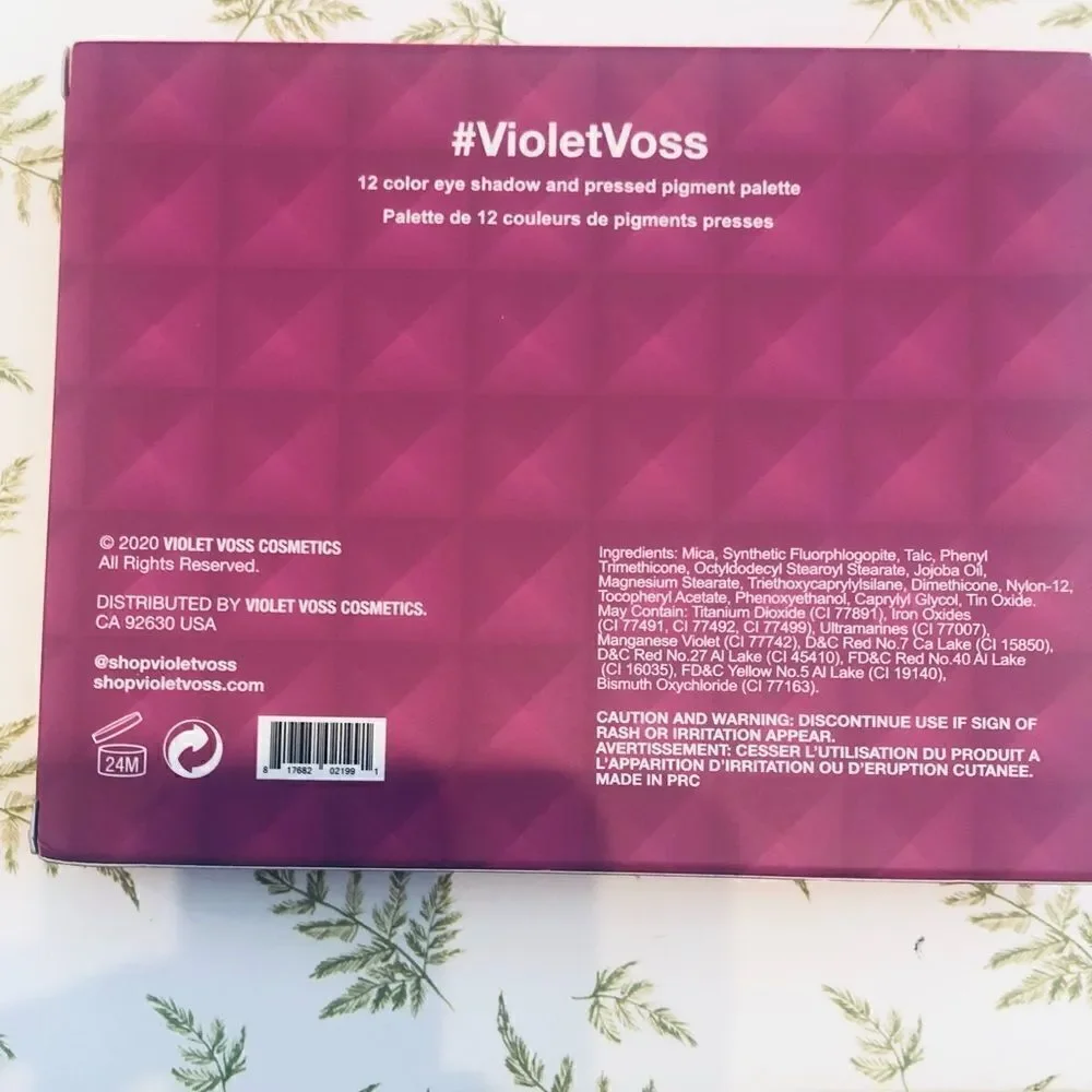 Pinkey Promise Violet Voss 12 colors new Ipsy bag